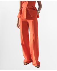 Mango - Straight Mid-rise Suit Pants - Lyst
