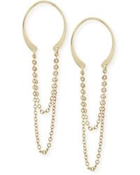 Macy's - Horseshoe Chain Drop Earrings Set - Lyst