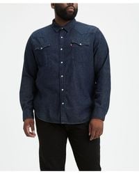 Levi's - Big & Tall Classic Western Long Sleeve Denim Shirt - Lyst