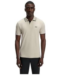 BOSS - Boss By Stretch-cotton Slim-fit Polo Shirt - Lyst
