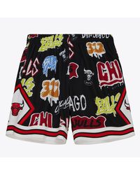 Mitchell & Ness - Chicago Bulls 1998/99 Hardwood Classics Slap Sticker Swingman Shorts - Lyst