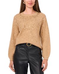 Vince Camuto - Sequined Raglan-sleeve Sweater - Lyst