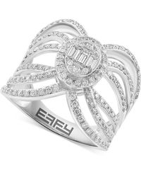 Effy - Effy Diamond Round & Baguette Openwork Statement Ring (3/4 Ct. T.w. - Lyst