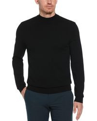 Perry Ellis - Long Sleeve Mock Neck Pullover Sweater - Lyst