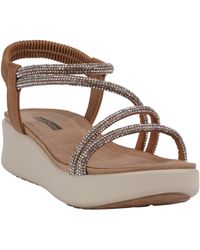 Gc Shoes - Emory Embellished Wedge Sandals - Lyst