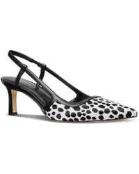 Michael Kors - Michael Alora Pointed Toe Mid Heel Slingback Pumps - Lyst