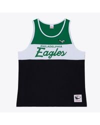 Mitchell & Ness - Black/kelly Green Philadelphia Eagles Head Coach Tank Top - Lyst