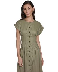 day glow satin a-line short dress Vintage Satin Mini Dress