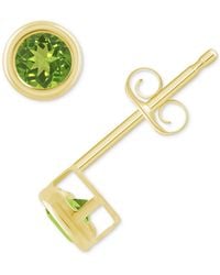 Macy's - Gemstone Round Stud Earrings - Lyst