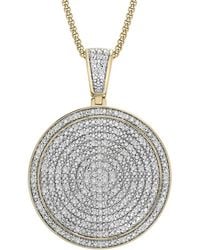 Macy's - Diamond Circle 22" Pendant Necklace (1/2 Ct. T.w. - Lyst