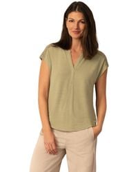 Cable & Gauge - Split Neck Slub Terry Tee - Lyst