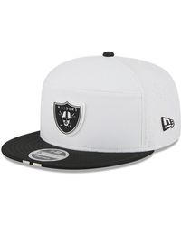 KTZ - White/black Las Vegas Raiders 2025 Nfl Training Camp Split Panel 9fifty Snapback Hat - Lyst