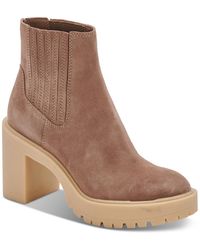Dolce Vita - Caster H2o Lug Sole Cheslea Heeled Booties - Lyst