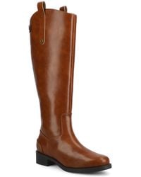 Journee Collection - Gema Round Toe Riding Boots - Lyst
