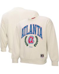 Mitchell & Ness - Atlanta Braves Cooperstown Collection Laurel Pullover Sweatshirt - Lyst
