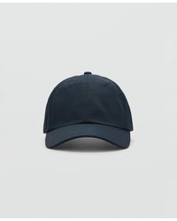 Mango - Plain Cotton Hat - Lyst