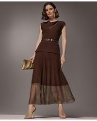 Donna Karan - Sleeveless Knit Maxi Sweater Dress - Lyst