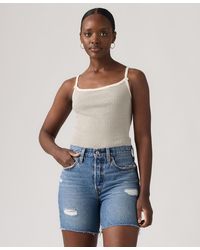 Levi's - Sweetie Floral Pointelle Cotton Cami Top - Lyst