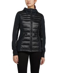 Pajar - Cressy Mixed Media Channel Quilted Stretch Puffer - Lyst