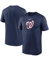 Nike - Navy Washington Nationals Legend Fuse Large Logo Performance T-shirt - Lyst