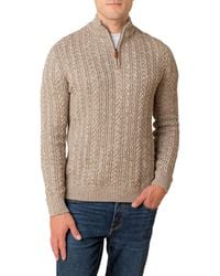 Hope & Henry - Organic Half Zip Cable Pullover Sweater - Lyst