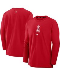 Nike - Los Angeles Angels Authentic Collection Player Performance Pullover Sweatshirt - Lyst