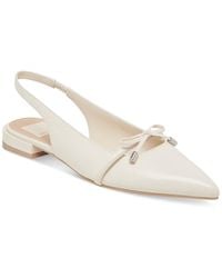 Dolce Vita - Payge Bow Pointed-toe Slingback Flats - Lyst