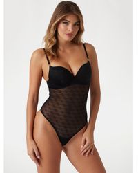 Guess - Nora Padded Bodysuit - Lyst