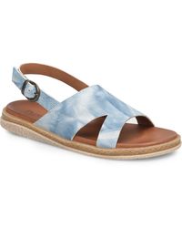 Born Leather Carah Comfort Sandal in Natural | Lyst
