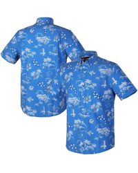 Reyn Spooner - Detroit Lions Throwback Kekai Performance Button-down Shirt - Lyst