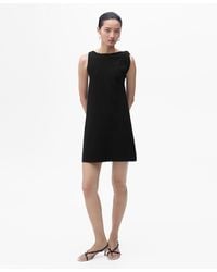 Mango - Asymmetrical Knitted Dress - Lyst