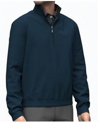 Scott Barber - Pima Interlock Zip Mock - Lyst