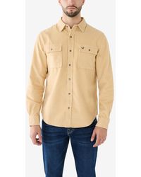 True Religion - Long Sleeve Corduroy Workwear Shirt - Lyst