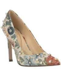 Jessica Simpson - Welica Embellished Pointed-toe Pumps - Lyst