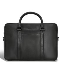 CHAMPS - Onyx Collection Leather Slim Briefcase - Lyst