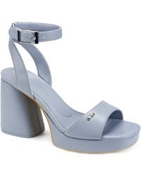 DKNY - Scotia Platform Sandals - Lyst