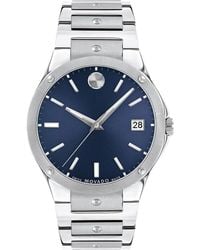 Movado - Swiss Se Stainless Steel Bracelet Watch 41mm - Lyst