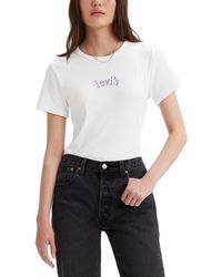 Levi's - Graphic Rickie Cotton Short-sleeve T-shirt - Lyst