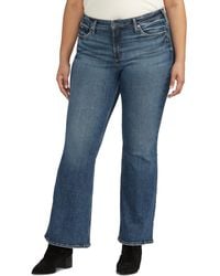 Silver Jeans Co. - Plus Size Most Wanted Mid-rise Flare Jeans - Lyst
