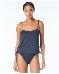 Michael Kors - Michael Grommet-detail Tankini Top - Lyst