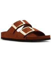Madden Girl - Bodie Buckle Footbed Slide Sandals - Lyst