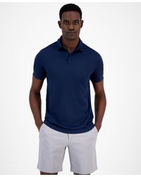 Alfani - Alfatech Stretch Solid Polo Shirt - Lyst