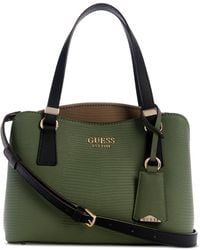 Guess - Lyndi Small Triple Compartment Girlfriend Satchel - Lyst