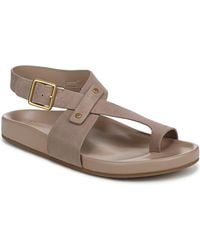 Franco Sarto - Blair Toe Loop Round Toe Flat Sandals - Lyst