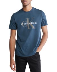Calvin Klein - Short Sleeve Crewneck Logo Graphic T-shirt - Lyst
