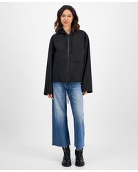 Rains - Zip-front Hooded Drawstring Jacket - Lyst