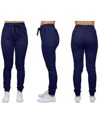 Galaxy By Harvic - Basic Stretch Twill joggers - Lyst