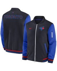 Nike - Toronto Blue Jays 2024 City Connect Authentic Collection Game Time Full-zip Bomber Jacket - Lyst
