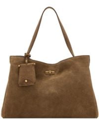 Mango - Selection Large Mirror Charm Leather Shoulder Bag - Lyst