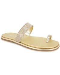 Kenneth Cole - Wilfred Toe Loop Flat Sandals - Lyst